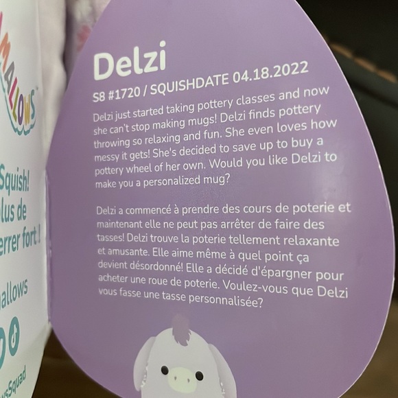 NWT Delzi Squishmallow Easter Plush - Picture 5 of 10